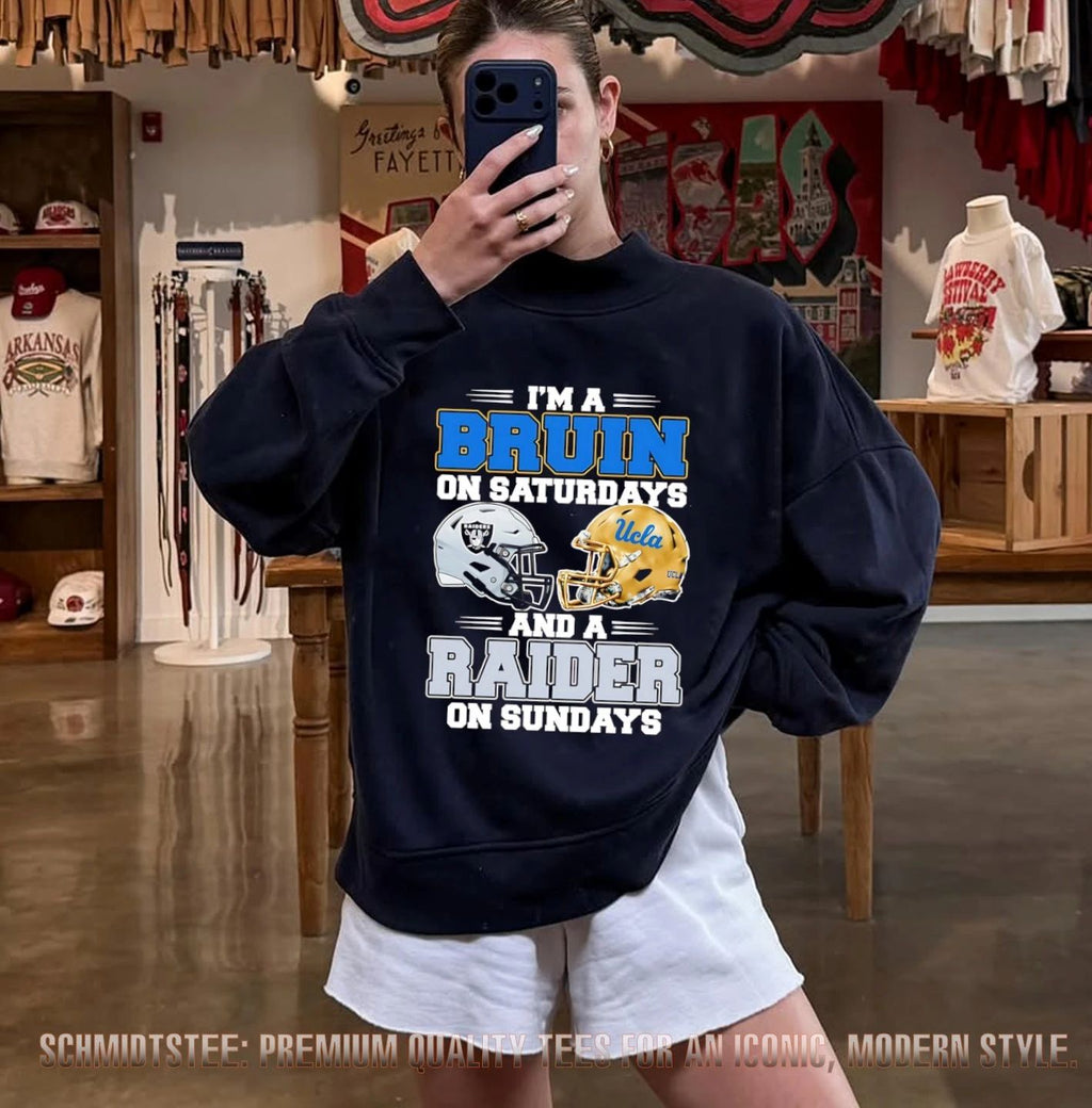 I’m a Bruin on Saturdays and a Raider on Sundays shirt