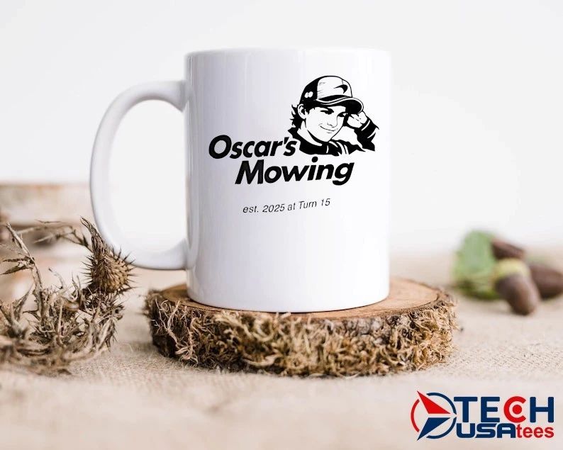 Oscar’s Mowing est 2025 at turn 15 shirt