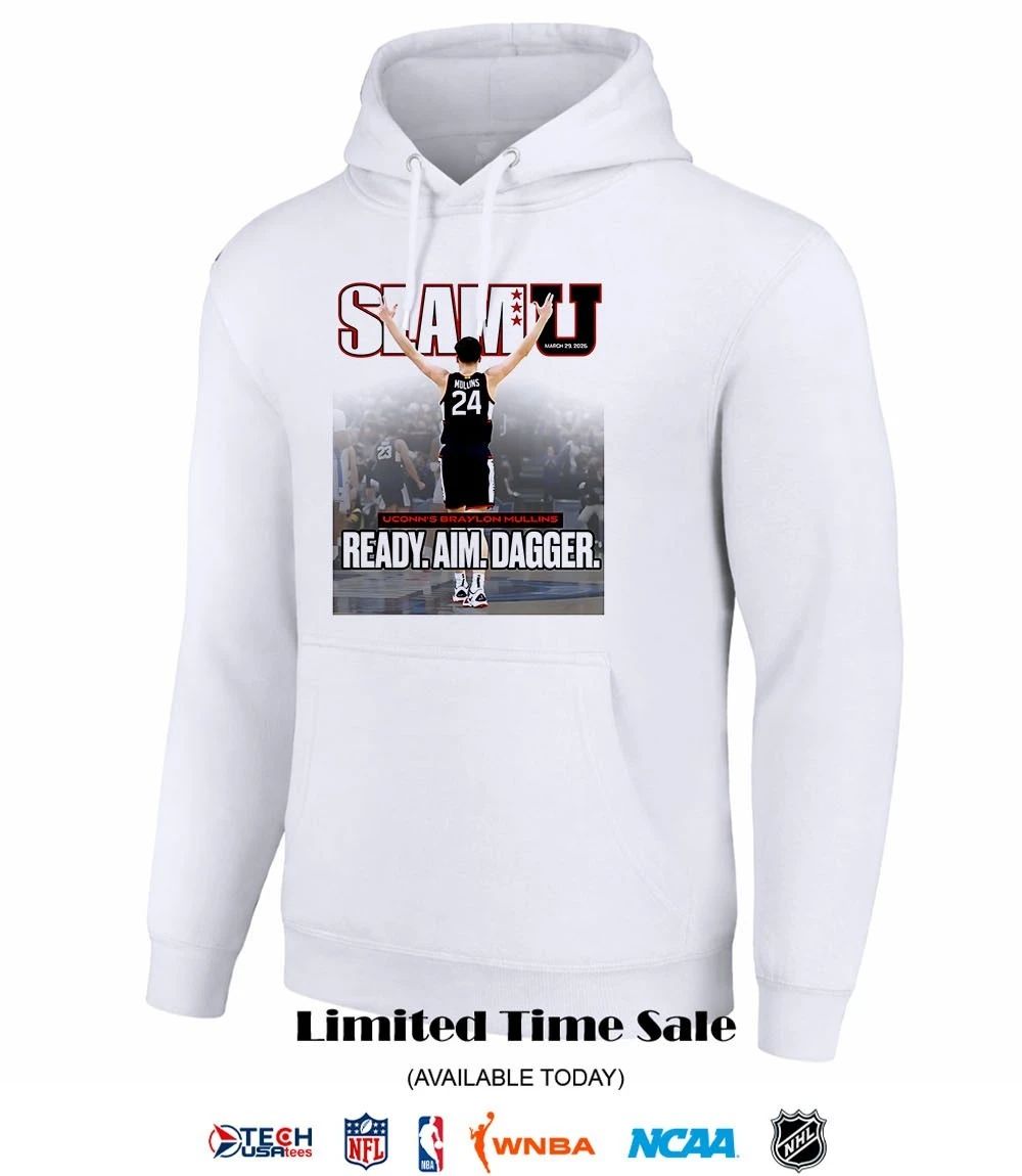 SLAM UConn Huskies Braylon Mullins ready aim dagger shirt by slamgoods