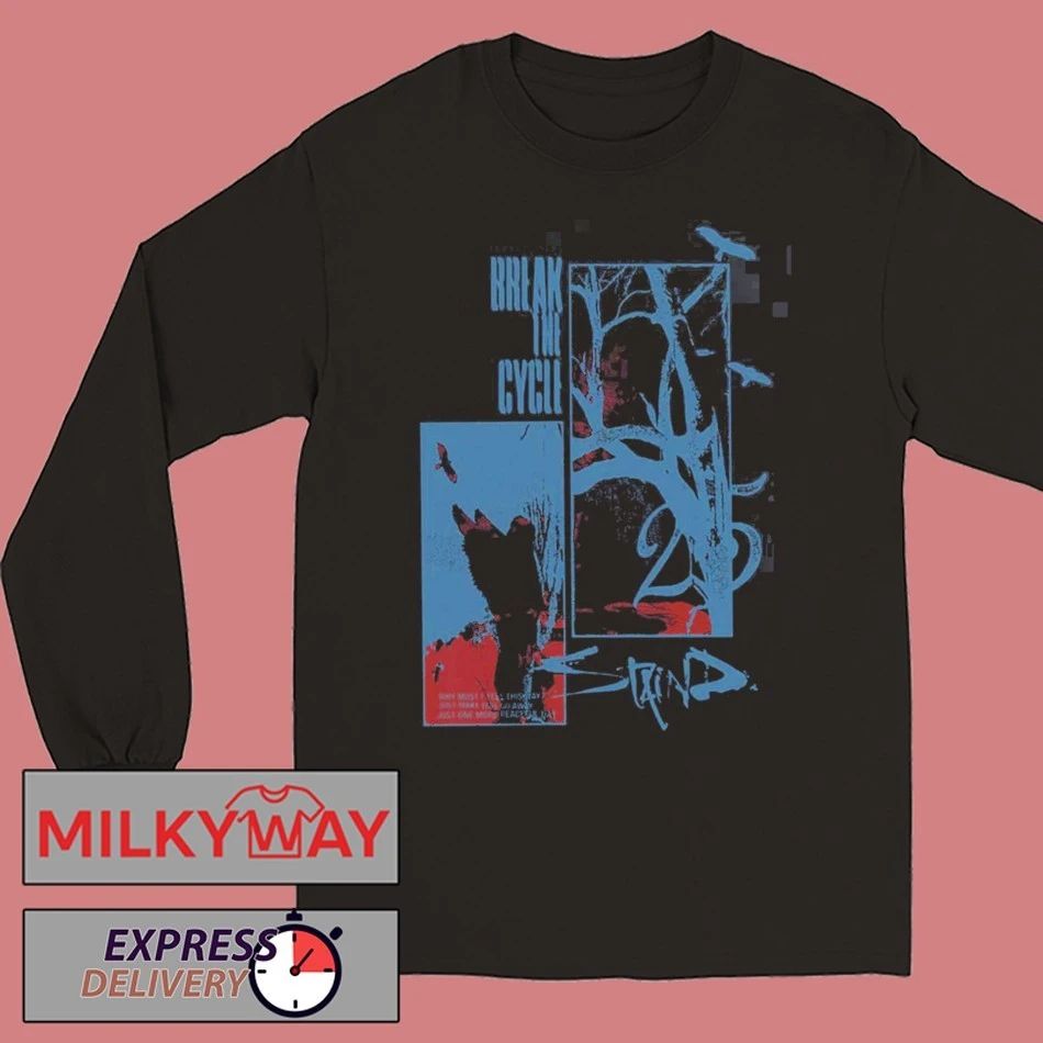 Staind Break the Cycle 25 Anniversary Peaceful Day T-Shirt