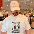 God is my boss and I’m his employee I’m very thankful for my everyday salary called life Simpson shirt