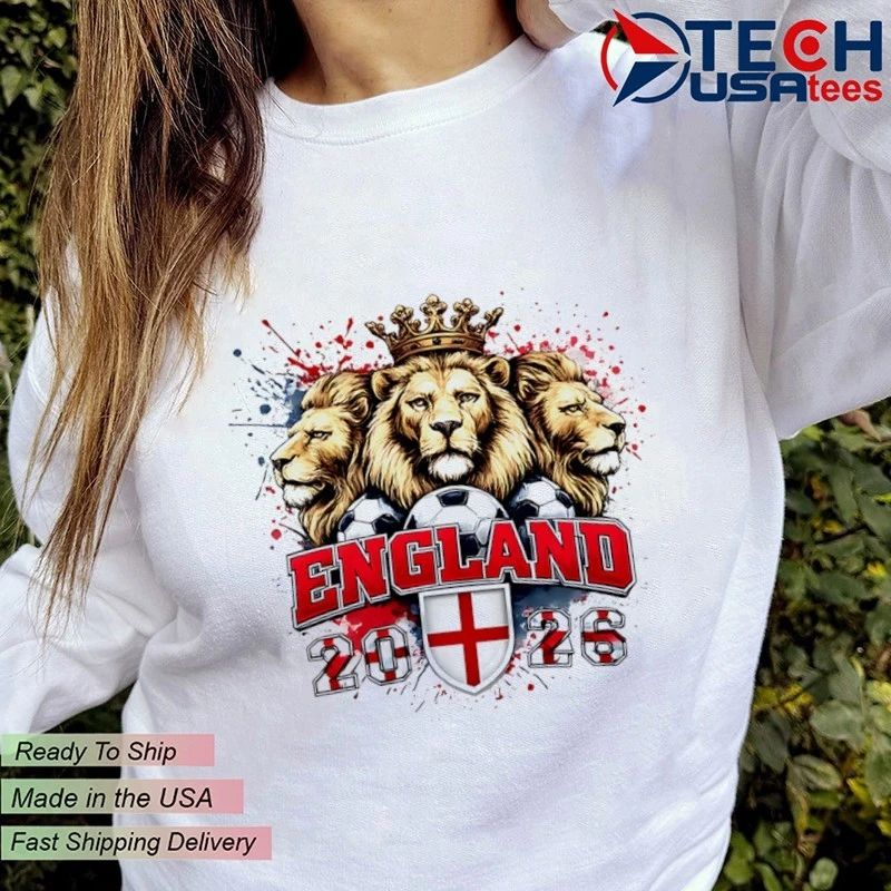 England World Cup 2026 Three Lions shield shirt