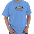 Life Is Crap Car Off Roading Mud Funny Gift Mens Casual Crewneck T Shirts Tees
