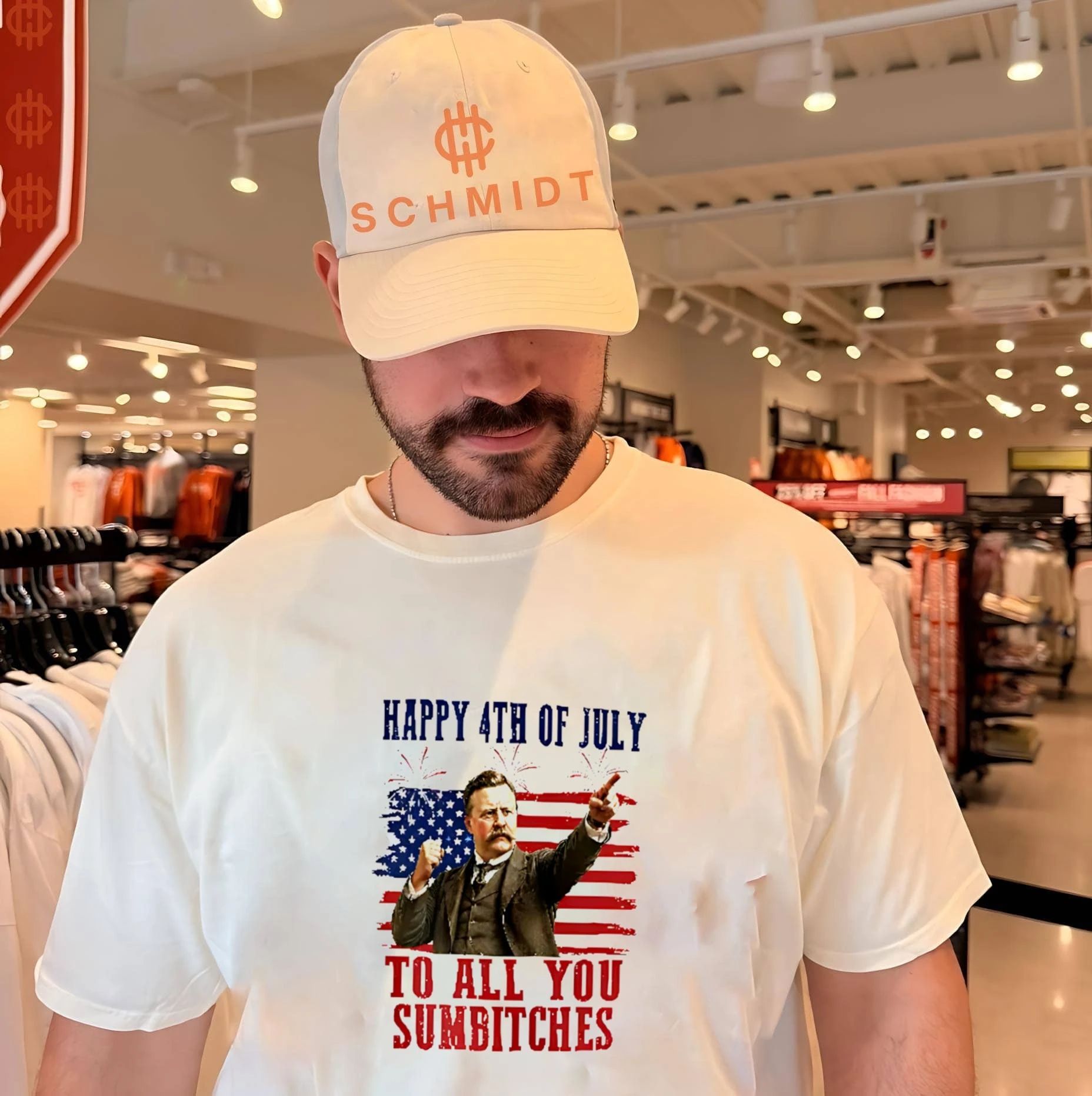 Theodore Roosevelt Happy 4th Of July To All You Sumbitches shirt