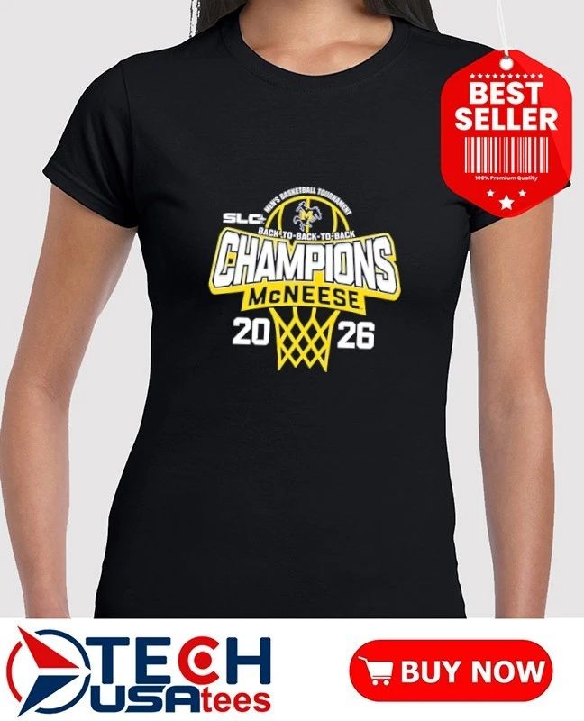 McNeese State Cowboys 2026 Southland Conference Men’s Basketball Tournament Champions shirt