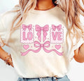 Soft Girl Aesthetic Heart Bow Comfort Tee Romantic Coquette Style Shirt