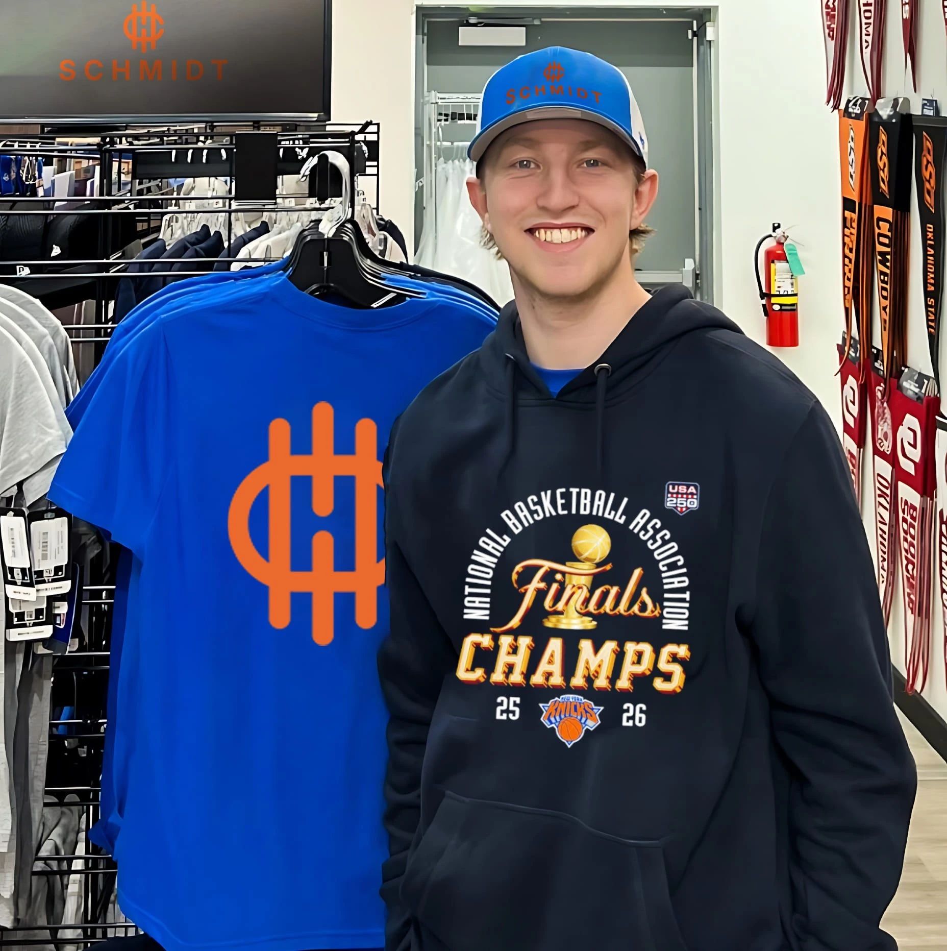 New York Knicks 2026 Finals Champs USA 250 shirt
