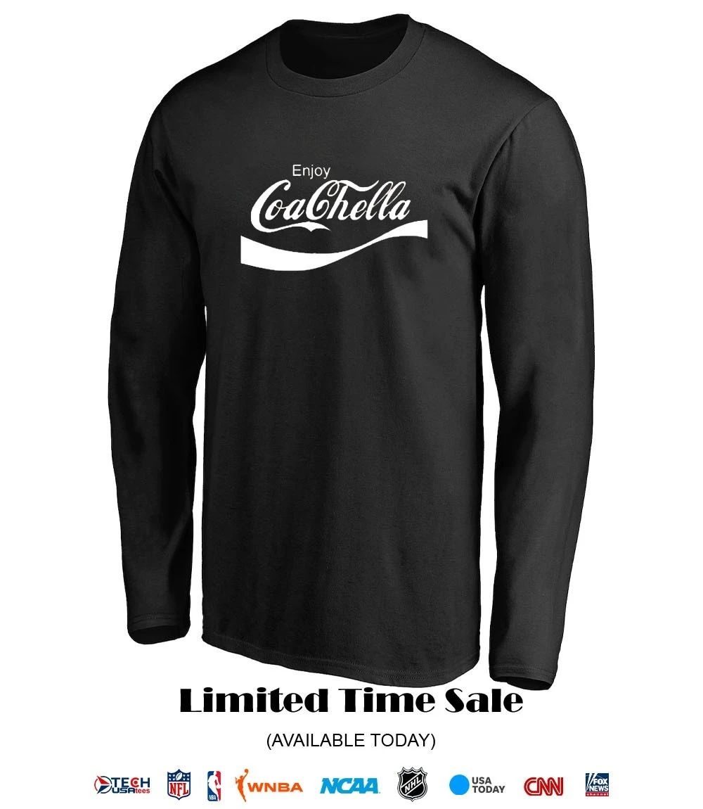 Enjoy Coachella Coca Cola parody shirt