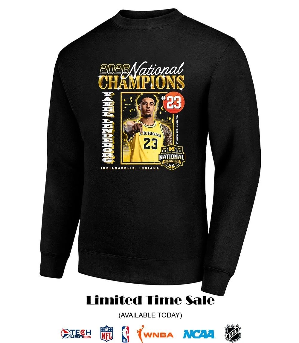 Yaxel Lendeborg #23 Michigan Wolverines 2026 NCAA Men’s Basketball National Champs Final Four shirt