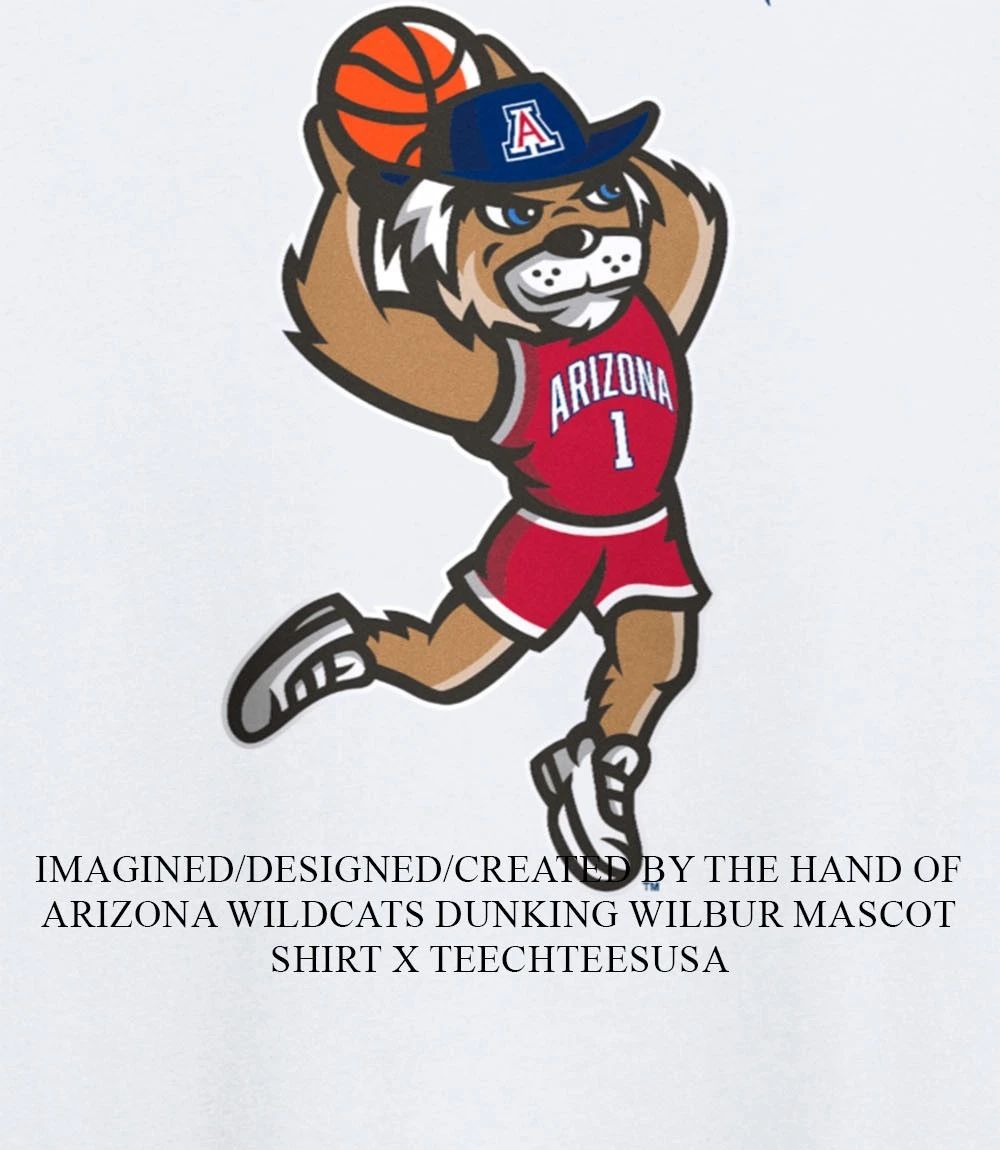 Arizona Wildcats Dunking Wilbur mascot shirt