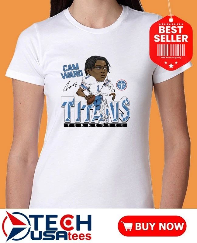 Tennessee Titans Cam Ward caricature signature shirt