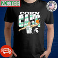 Coen Carr Michigan State Spartans Illustrated Forest Green dunk shirt