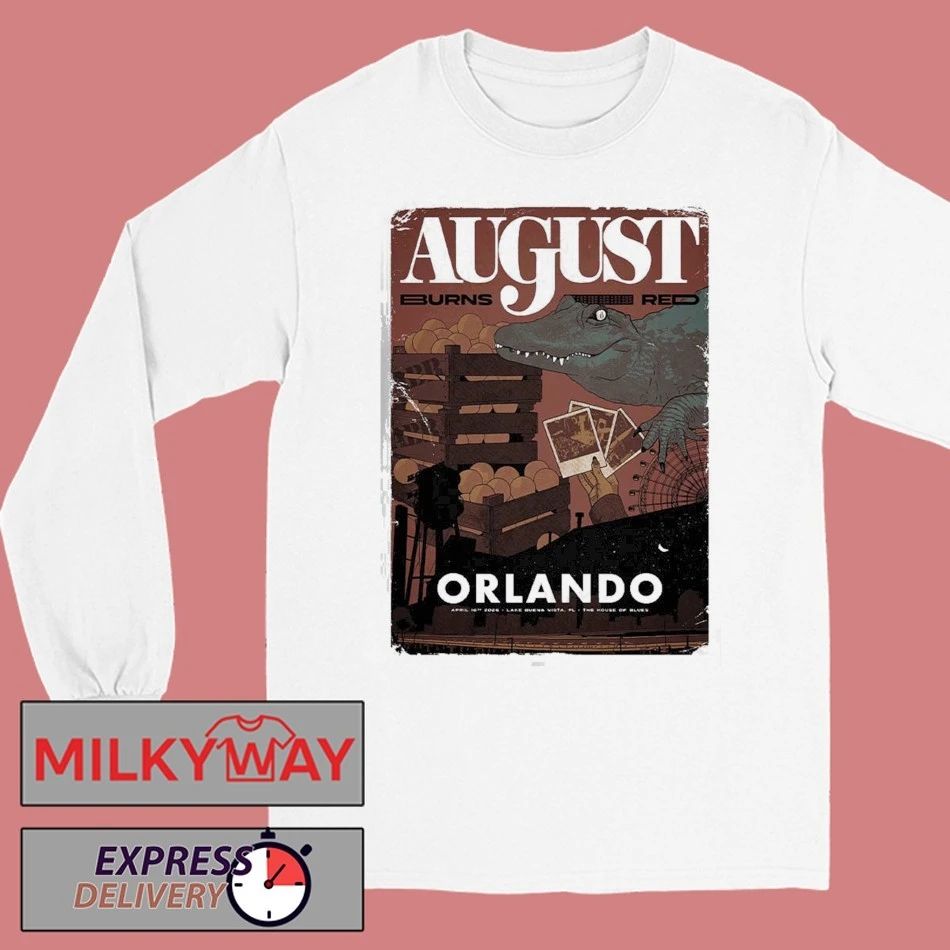 August Burns Red Lake Buena Vista Florida 2026 Venue Poster At The House Of Blues On April 16 2026 T-Shirt