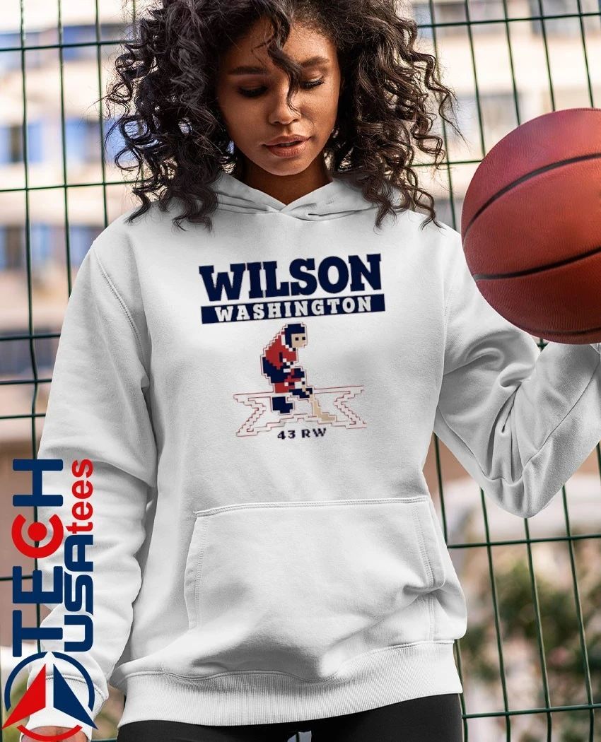 Tom Wilson Washington Capitals Hockey 43RW pixel shirt
