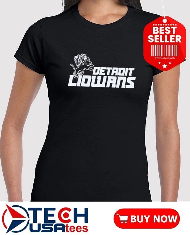Detroit Liowans logo shirt