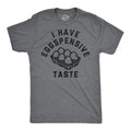 Mens Funny T Shirts I Have Eggspensive Tastes Sarcastic Egg Graphic Novelty Tee