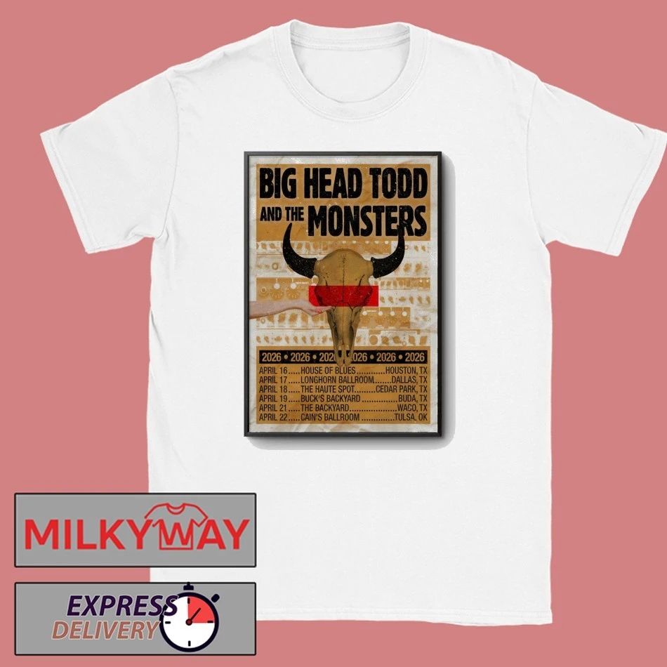 Big Head Todd And The Monsters Texas Tour 26 Poster T-Shirt