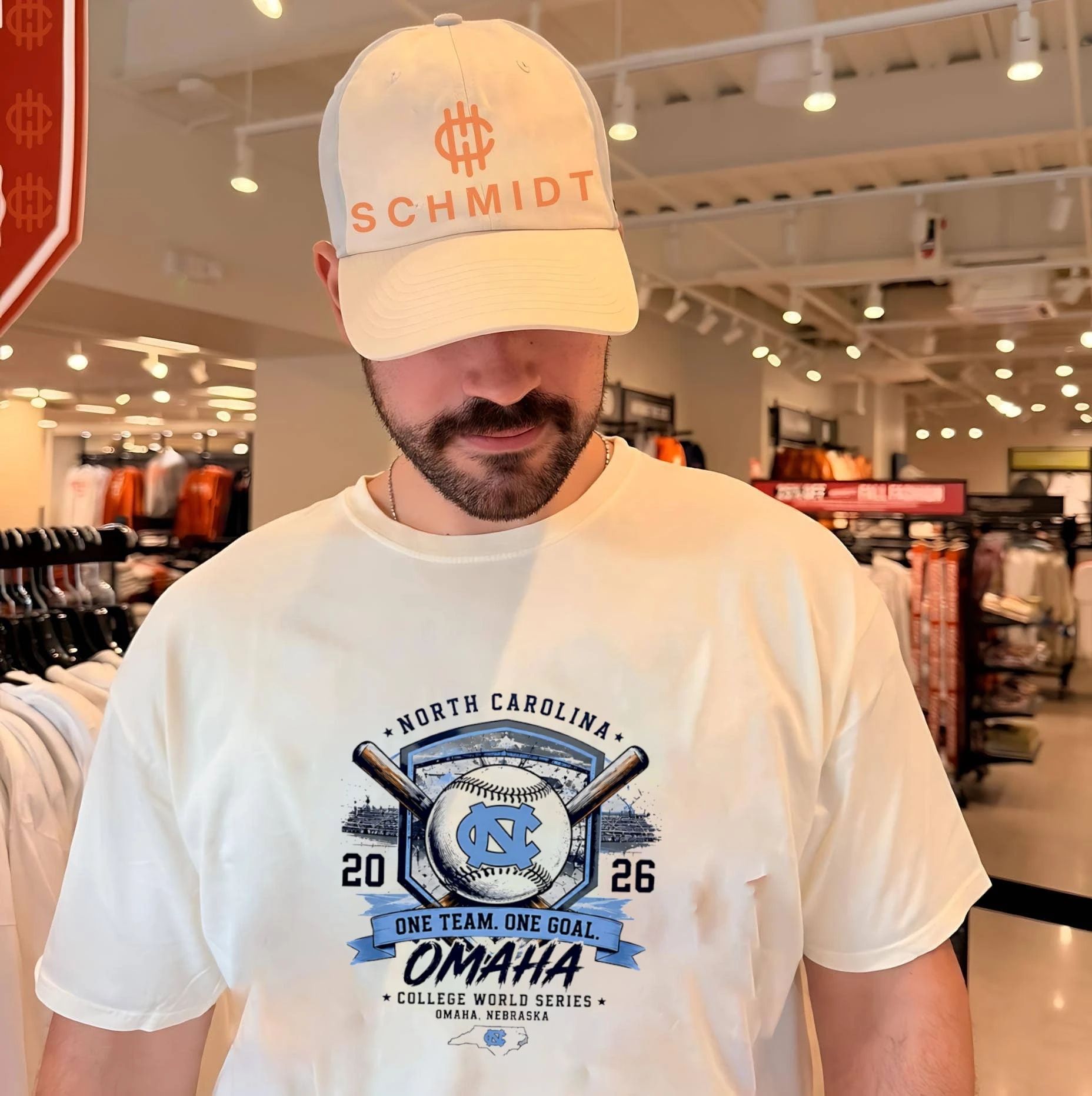 North Carolina Tar Heels 2026 MCWS Omaha Bound one team one goal shirt