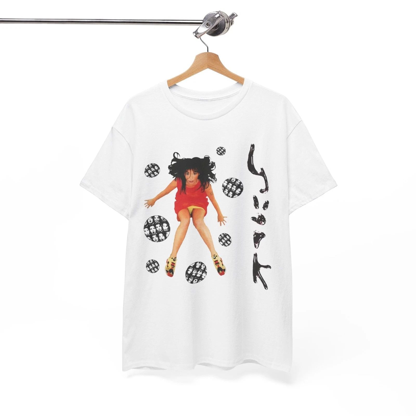 Bjork Reebok Shirt, Bjork T-Shirt, Music Shirt, Rock Band Unisex Tee