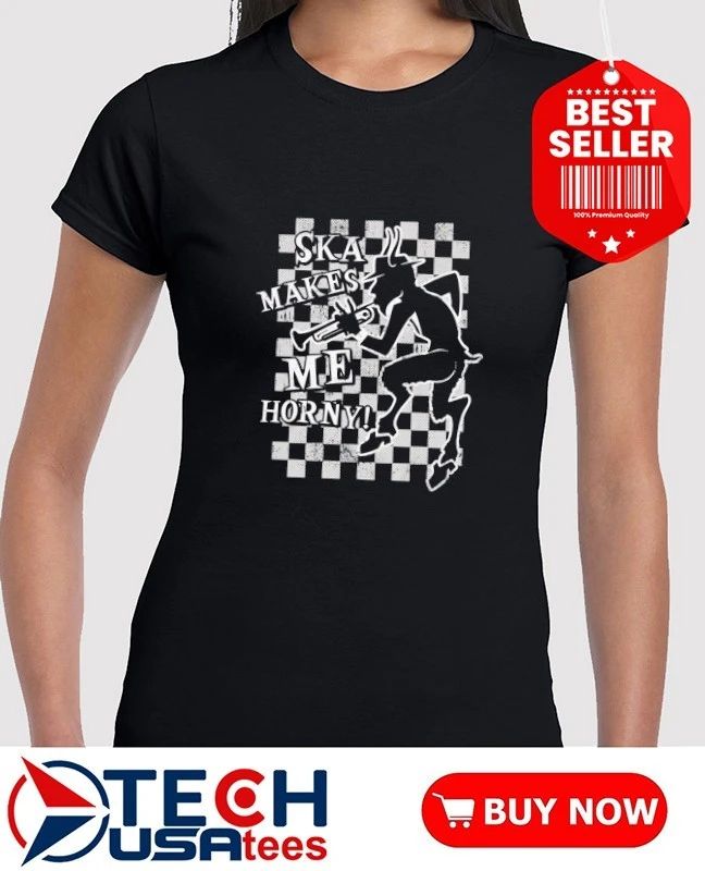 Ska makes me horny checkered shirt