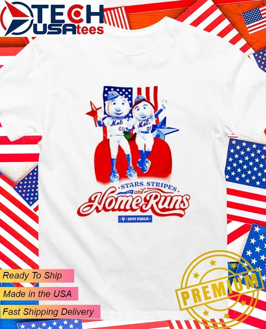 New York Mets Stars Stripes and Home Runs shirt