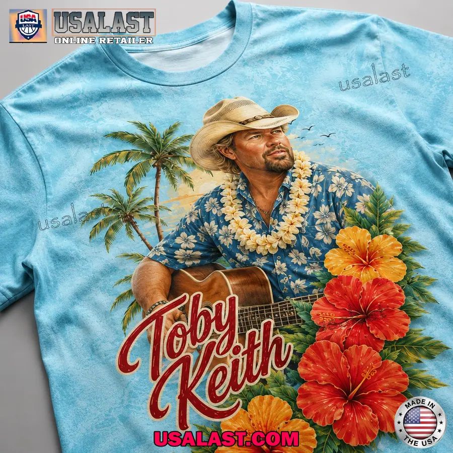 Toby Keith Sea Salt Tropical Vibes 3D T-Shirt