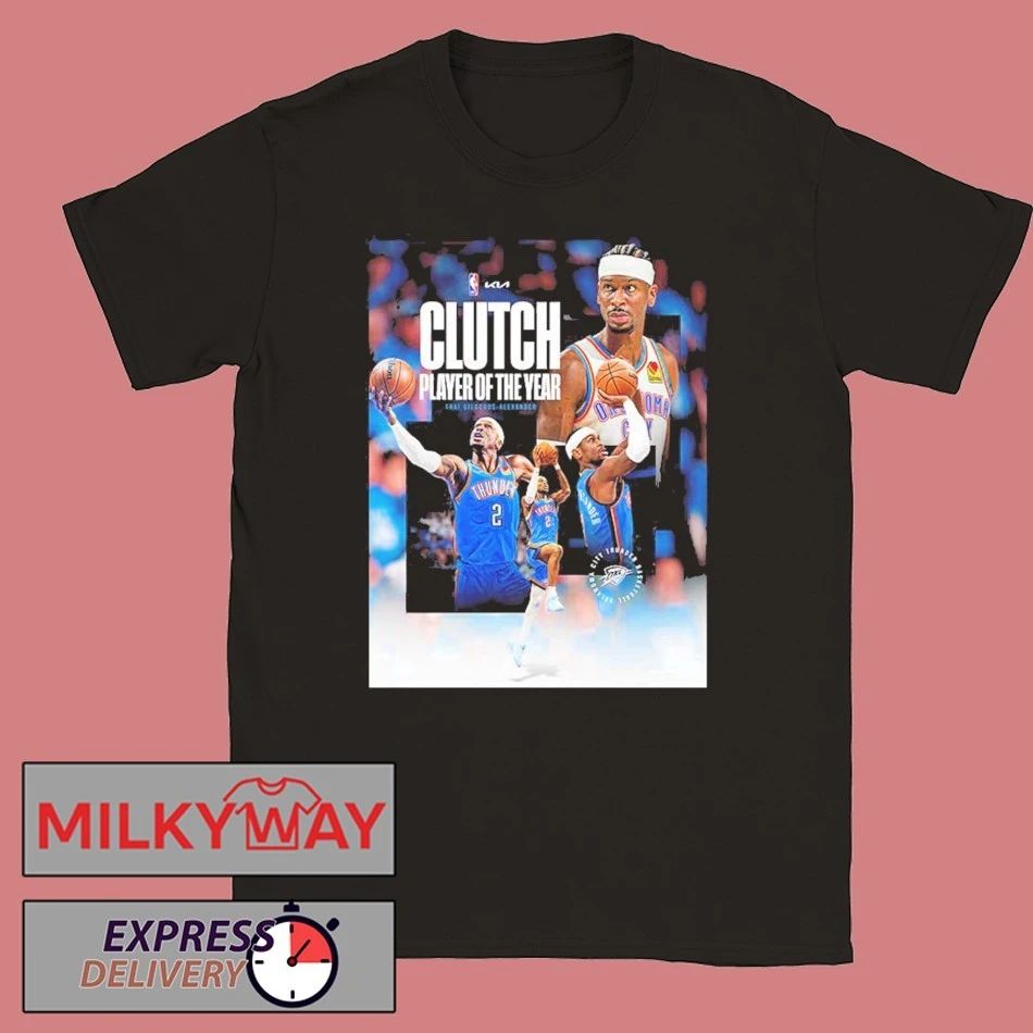 Shai Gilgeous Alexander SGA Clutch Player Of The Year 2026 NBA Season Shirt
