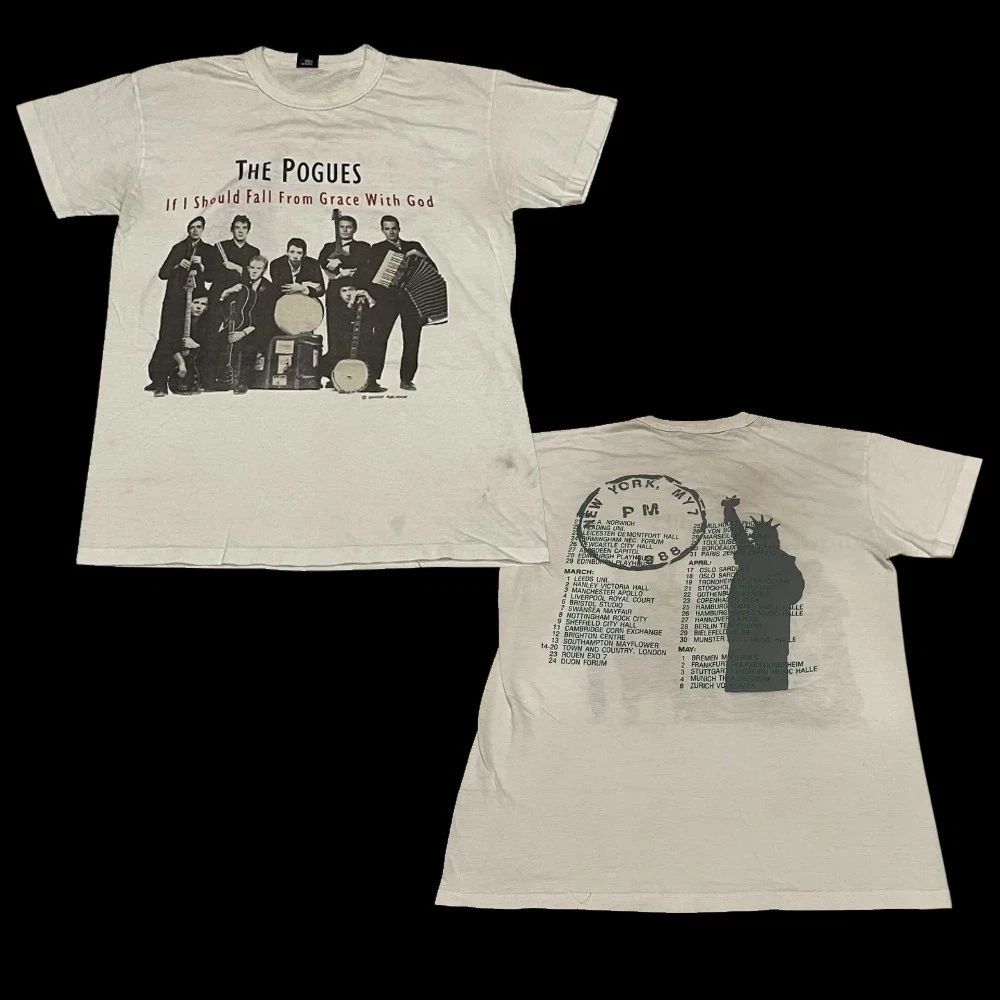 Rare Rare Vintage 80’s The Pogues Reprint Unisex Men S-235XL