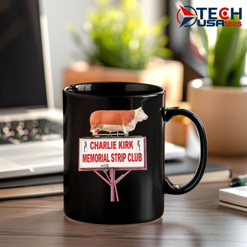 Charlie Kirk memorial strip club shirt