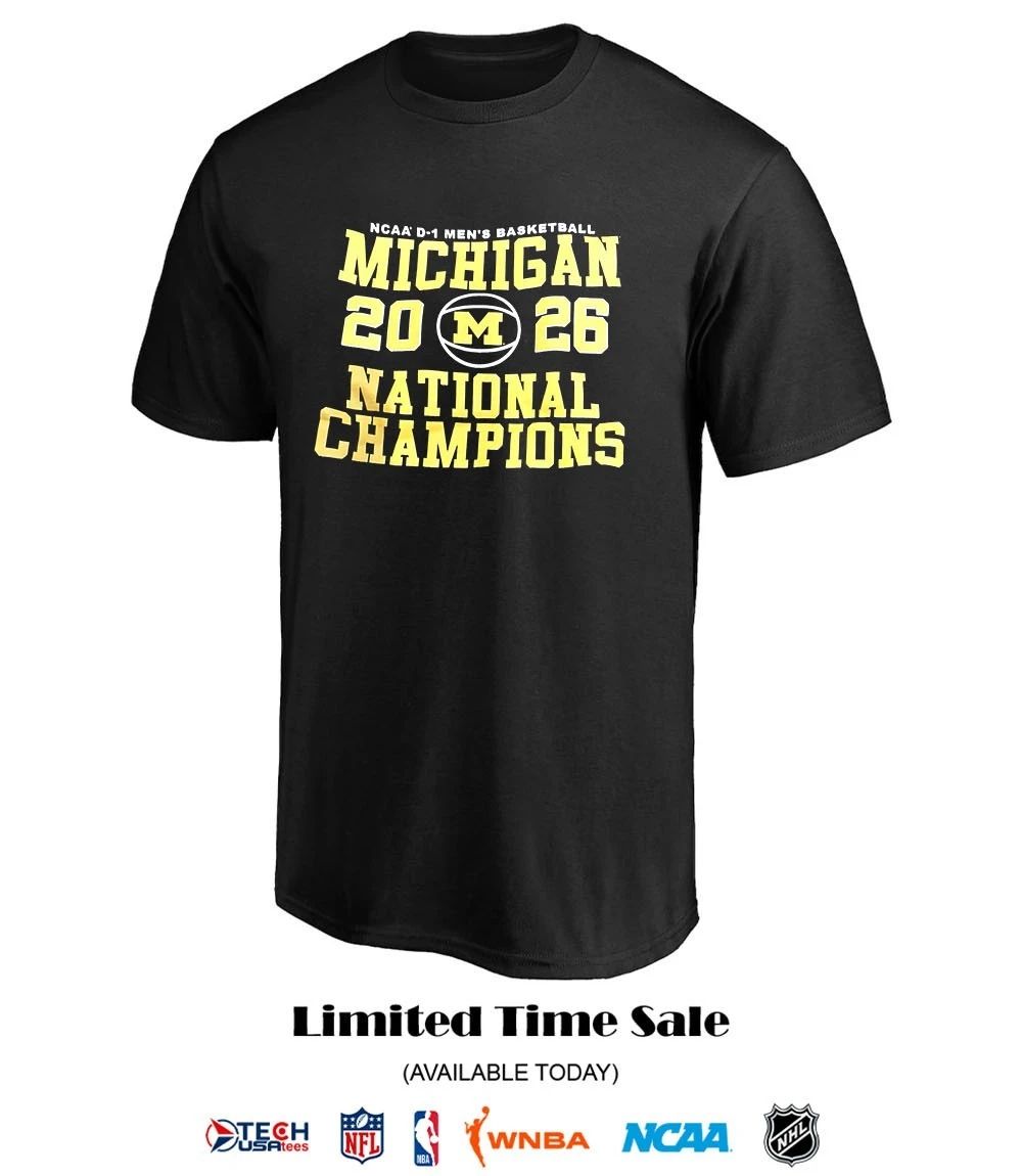 Michigan Wolverines 2026 NCAA D-1 Men’s Basketball National Champions shirt