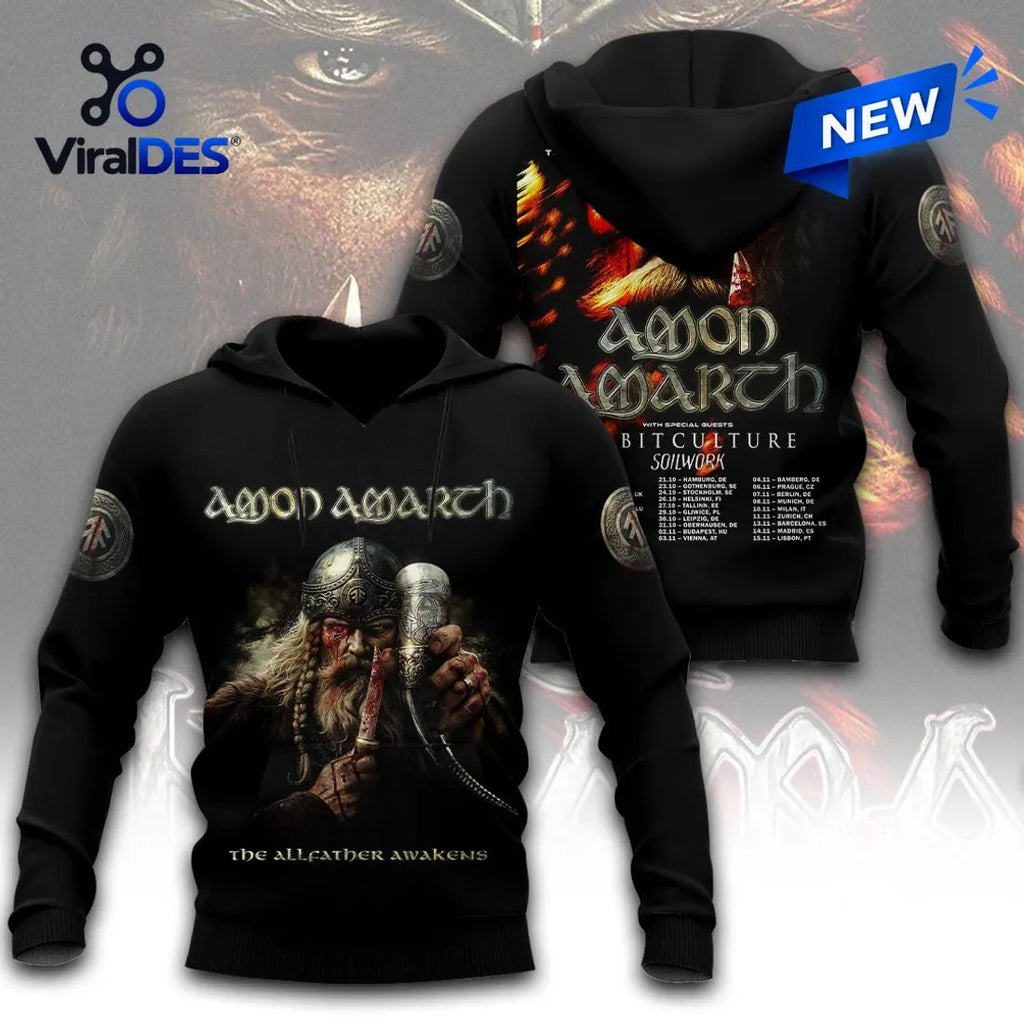 Amon Amarth Allfather Awakens 2026 Concert Tour Shirt