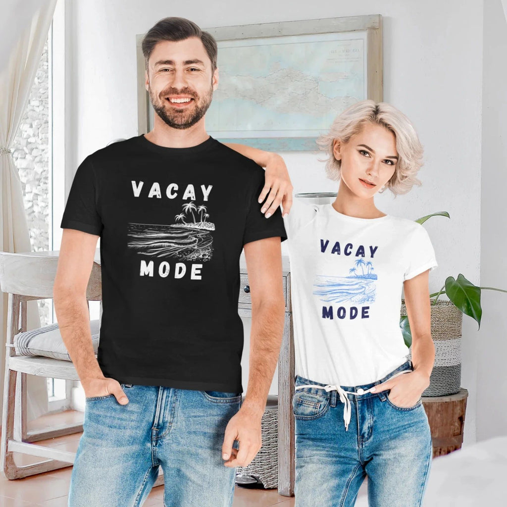 Unisex Printed Vacay Mode Summer TShirt Trendy Travel Graphic Tee for Men &women