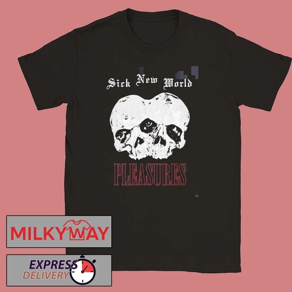 Pleasures Sick New World 2026 Las Vegas Merch Tee On April 25 2026 Is This Hell Or Las Vegas T-Shirt