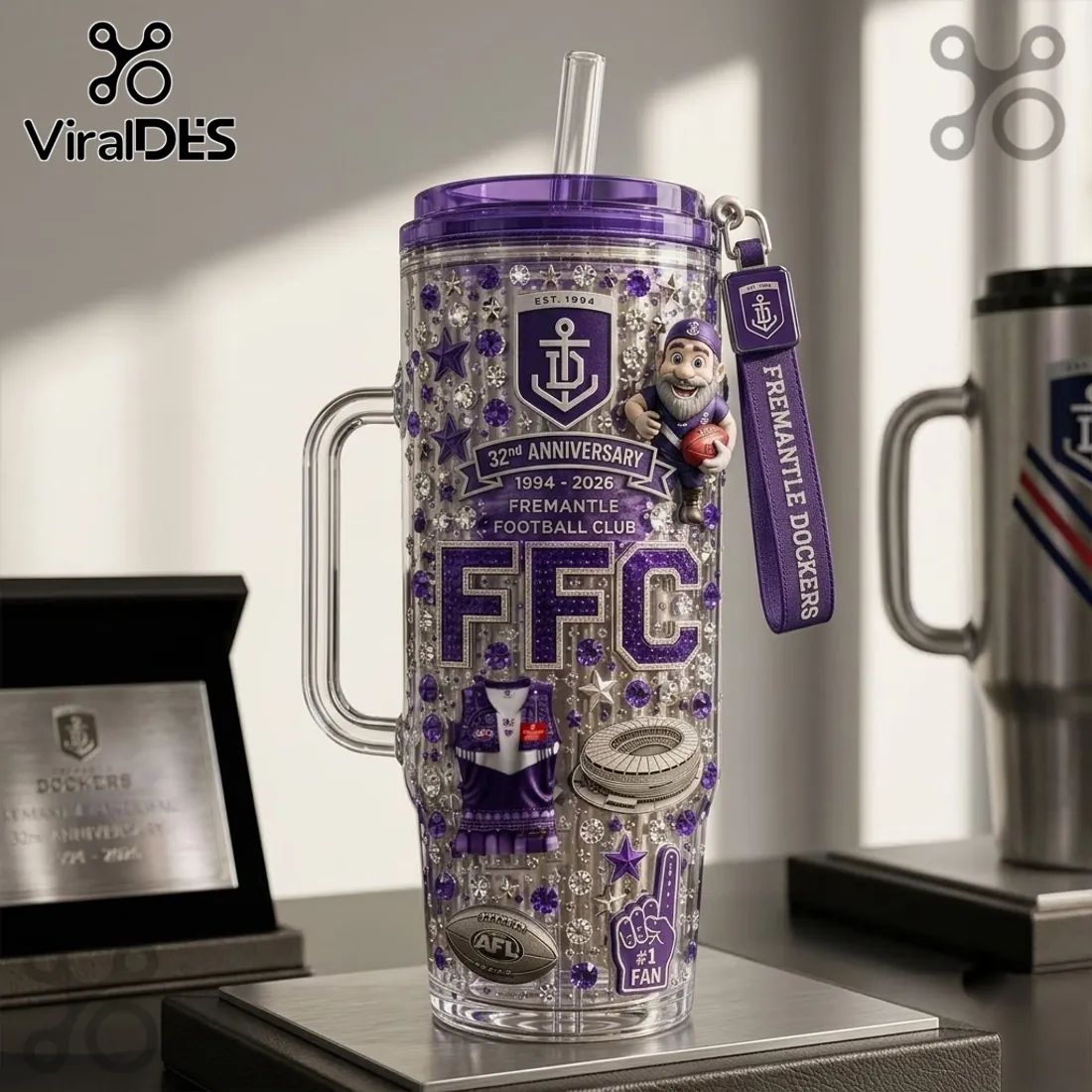 Fremantle Dockers 32nd Anniversary 40oz Tumbler