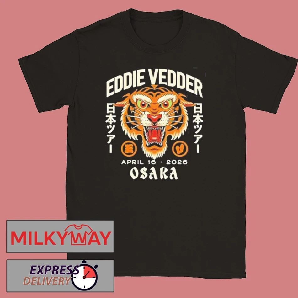 Eddie Vedder Osaka Japan 2026 Tiger Event Tee At Festival Hall On April 16 2026 T-Shirt