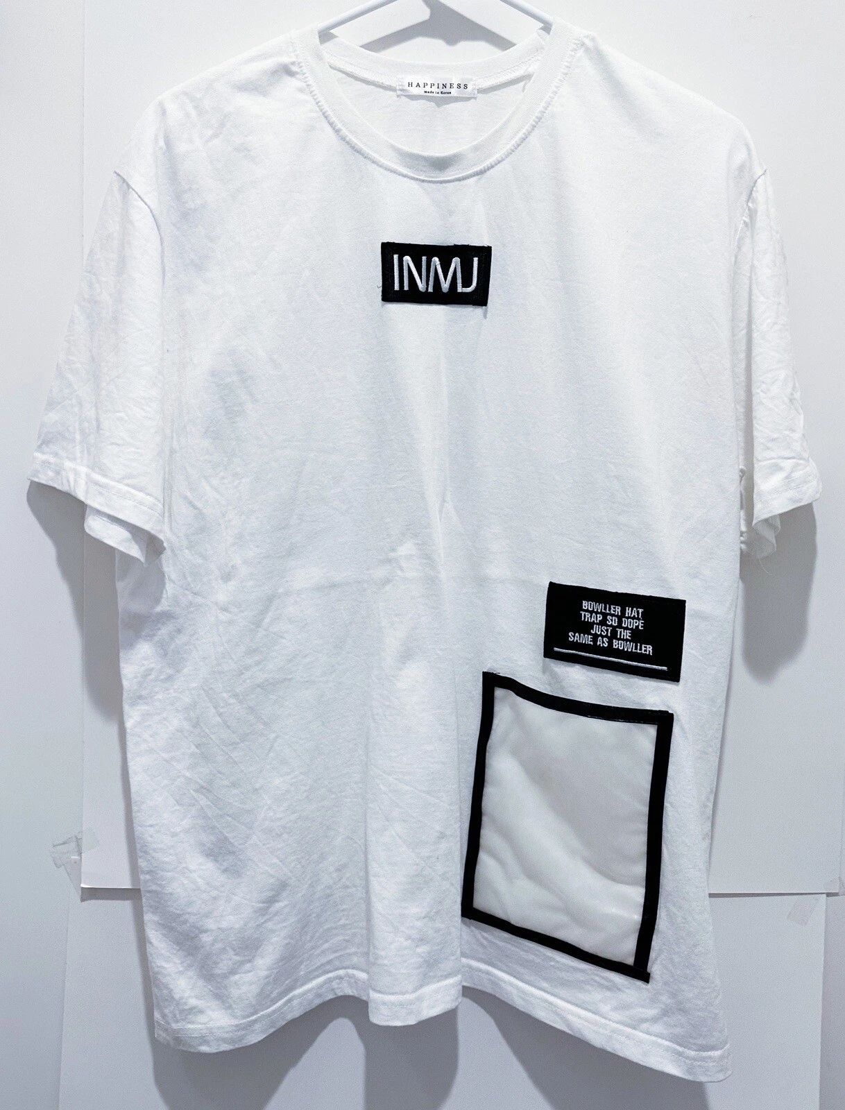 NEW Men's White Korea Stylish Short Sleeve T-Shirt