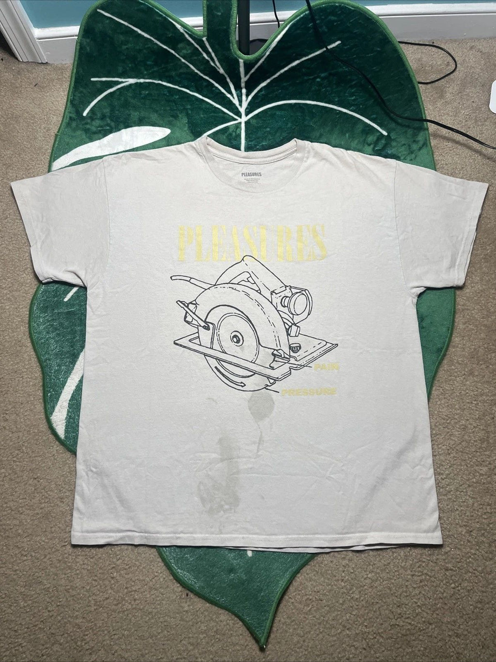 Pleasure’s Mens XL Tshirt Street Wear Double Sided Graphic Print Y2K Funny 2000s