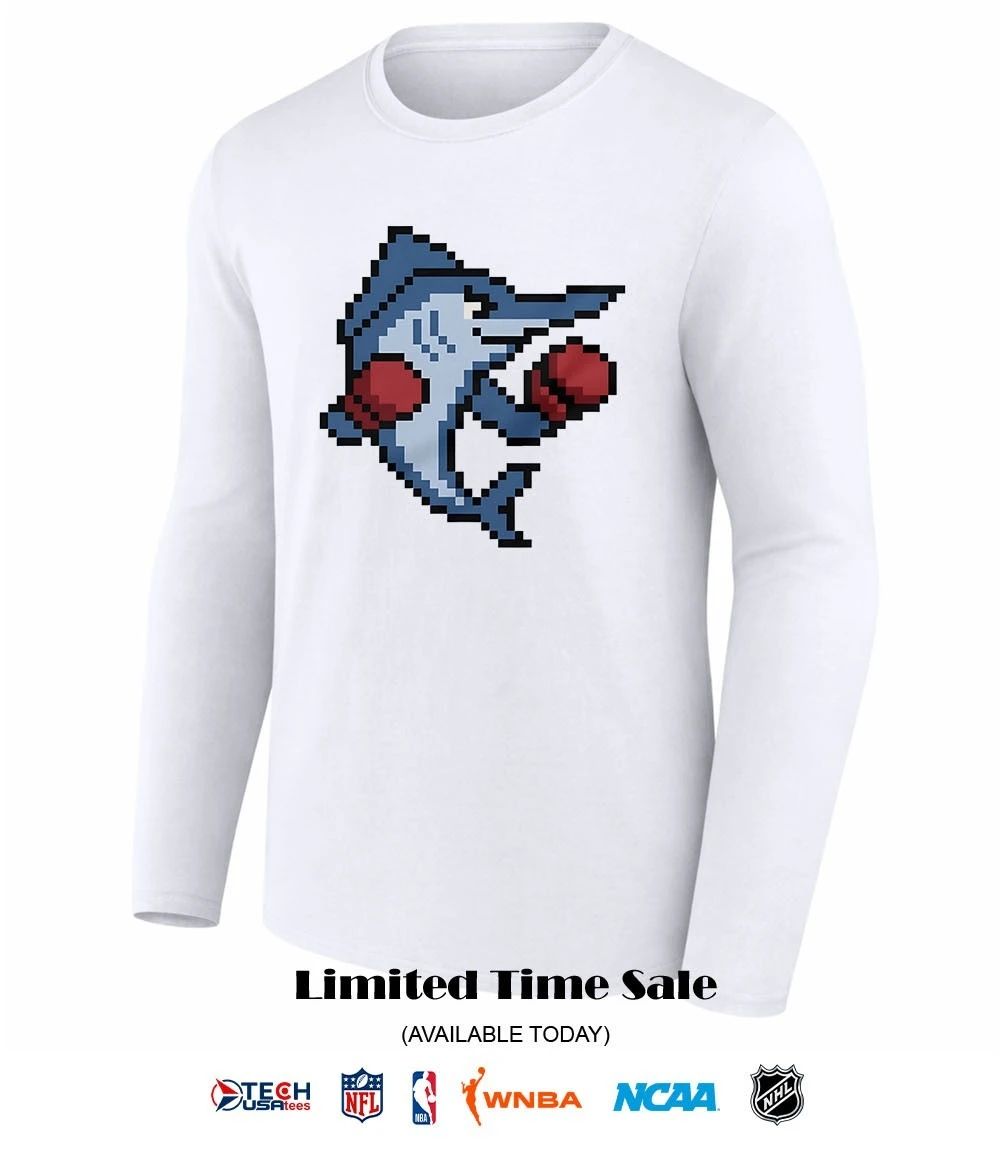 Miami Marlins mascot boxing pixel shirt