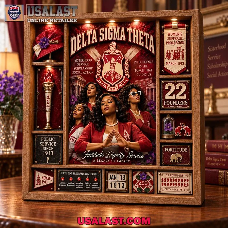 Delta Sigma Theta Custom Frame Light Box