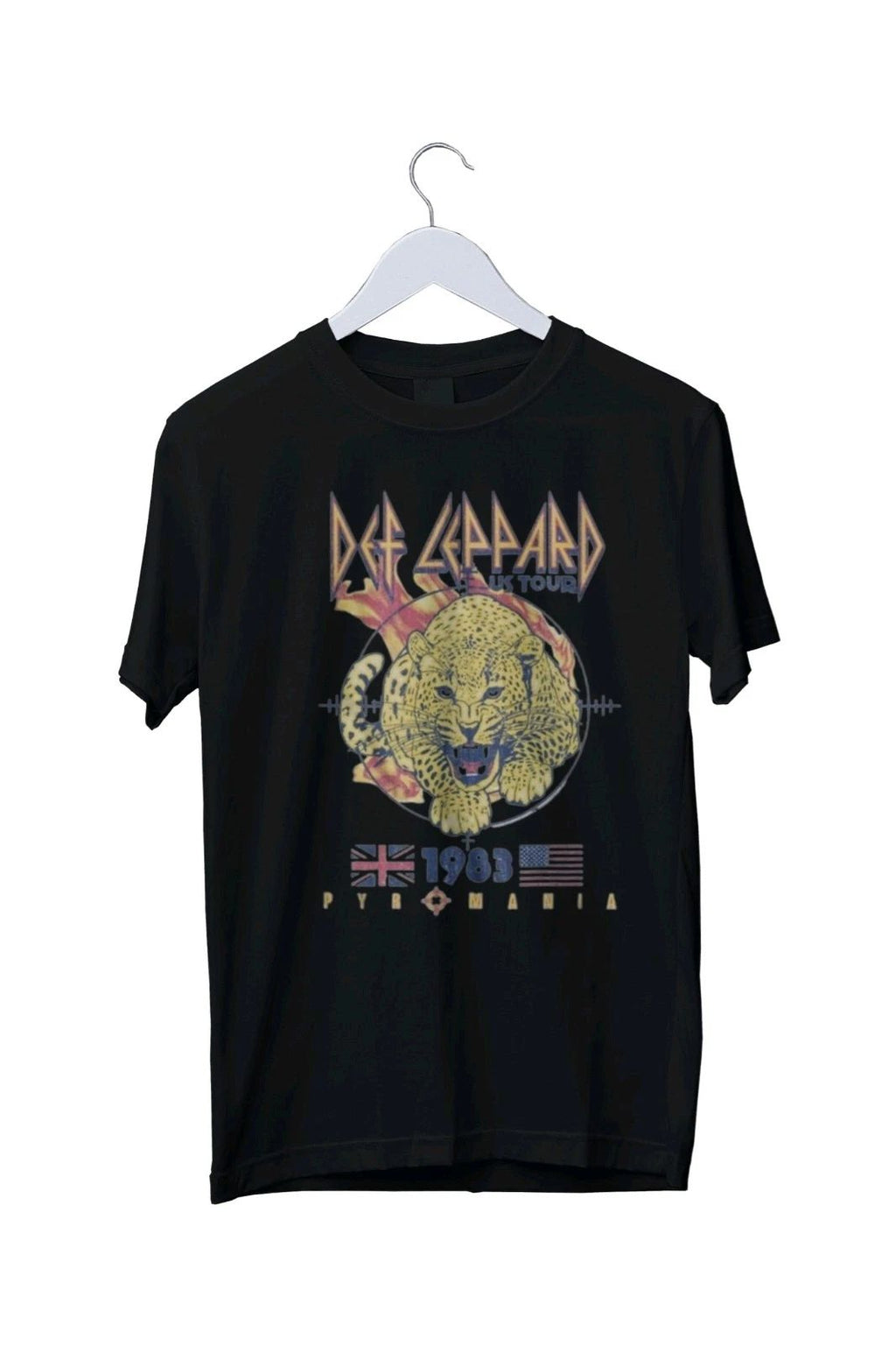 Def Leppard Pyromania Leopard Graphic Mens Unisex T-Shirt S M L XL 2 3 4 XL
