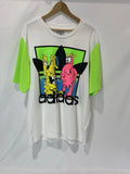 adidas Originals x Jeremy Scott Mens Graphic T-Shirt White H53371 Size Small NWT