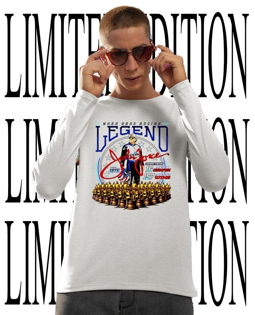 NHRA Drag Racing John Force 16 time champion 157 event wins t-shirt