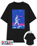 Mecha Godzilla fireworks skyline shirt