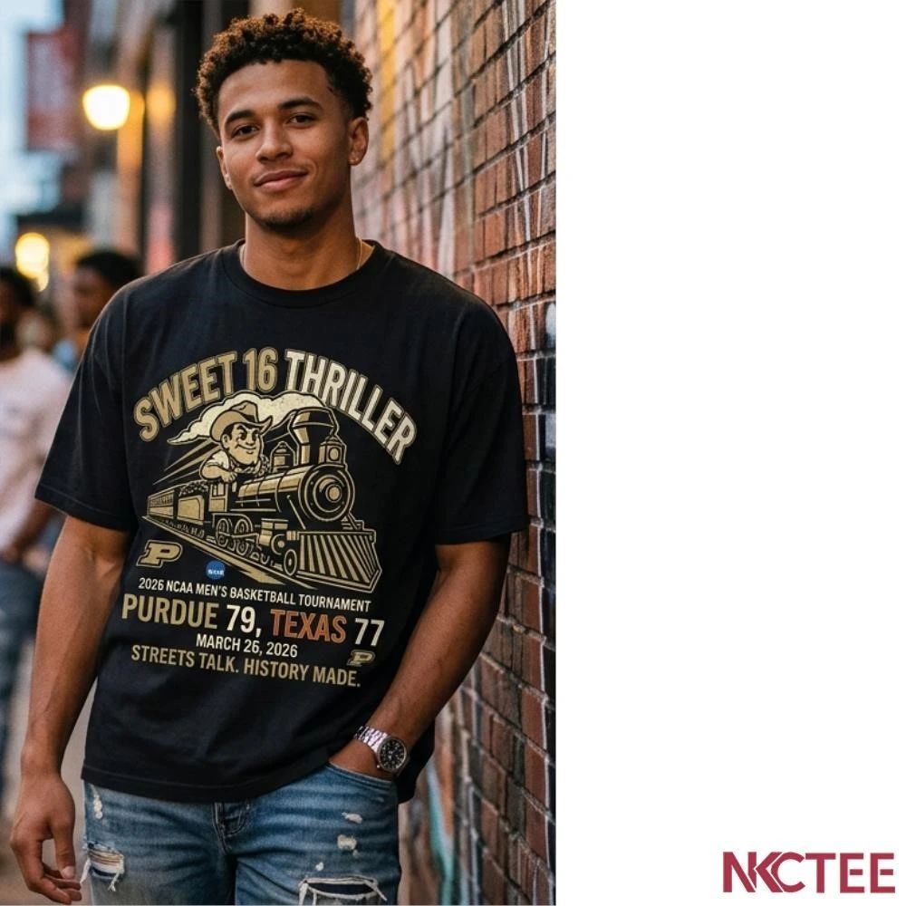 NKCtees Purdue victory 79-77 Texas – Sweet 16 2026 NCAA March Madness Limited Edition shirt