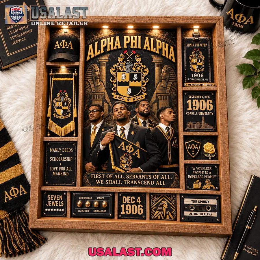 Alpha Phi Alpha Custom Frame Light Box