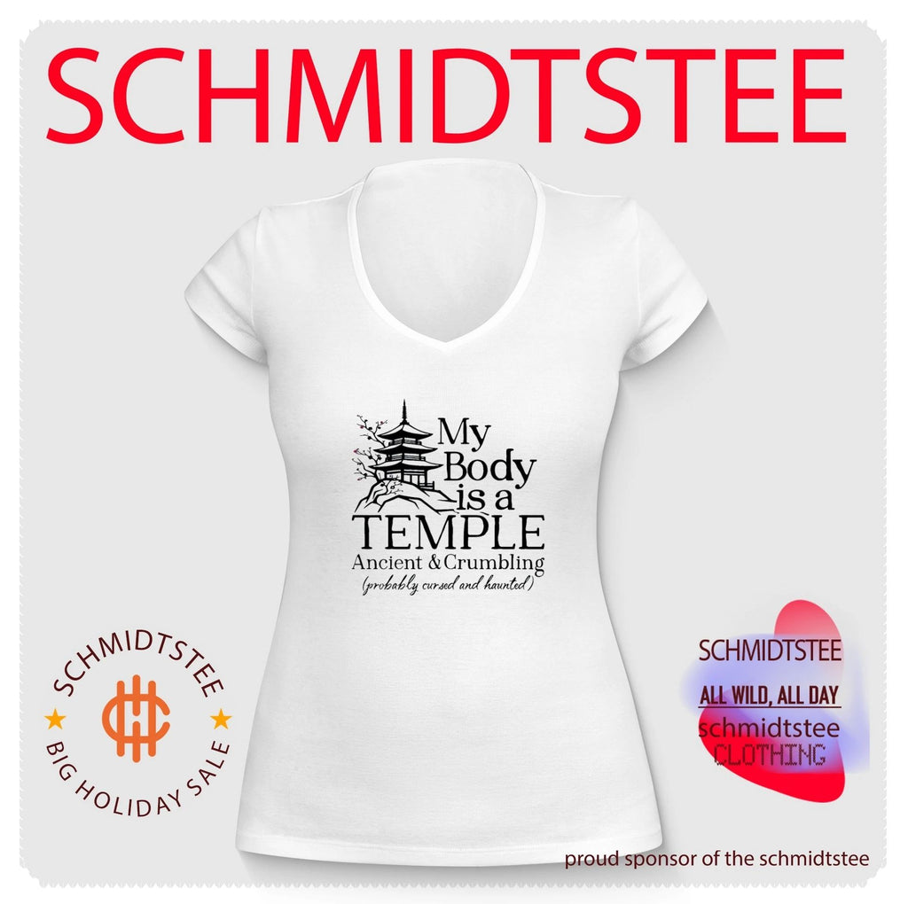 My body is a temple ancient and crumbling pagoda graphic shirt