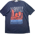 Nashville Shirt Men Extra Large Spell Out AOP Country Grunge Everyday Streetwear