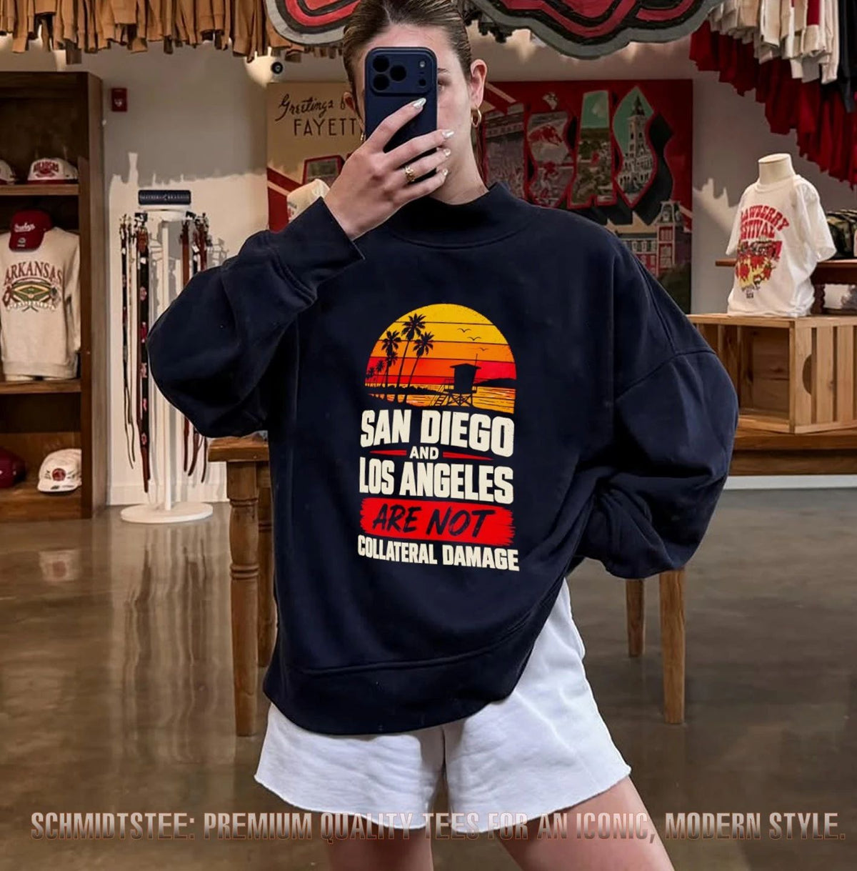 Los Angeles and San Diego Not Collateral Damage vintage shirt