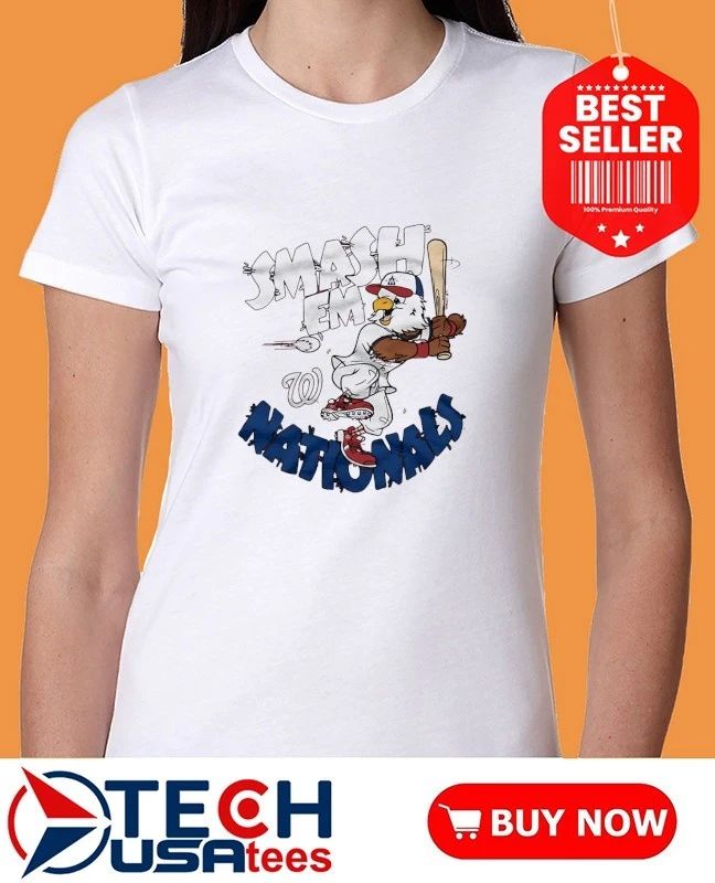 Washington Nationals Screech Smash Em mascot shirt by homage