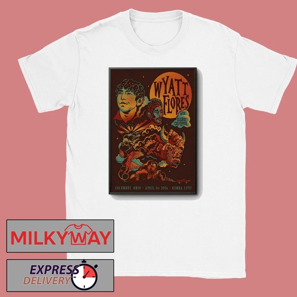 Wyatt Flores Columbus OH On Apr 4 2026 Event Poster T-Shirt